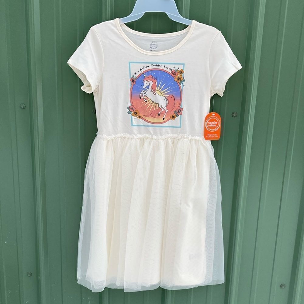 Girls Short Sleeve Comfy Tutu Dress Size XXL (18)